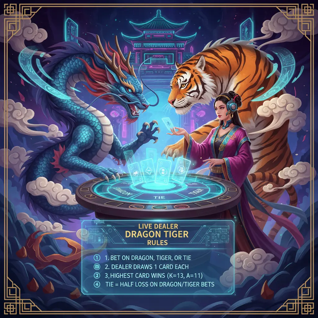 Live dealer dragon tiger rules - Dragon