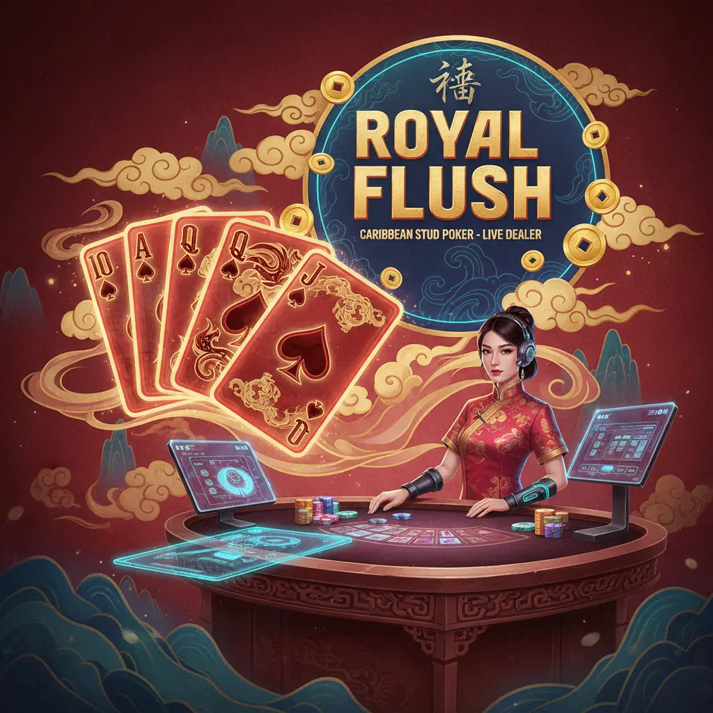 Caribbean stud live dealer games - Royal