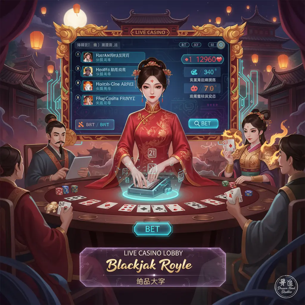 Interactive live casino games - Blackjack