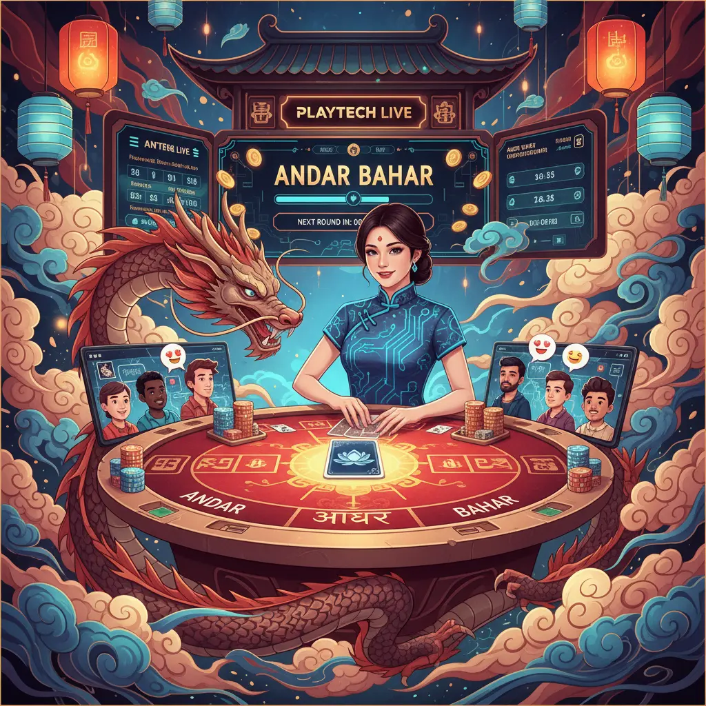 Live dealer andar bahar online - Playtech